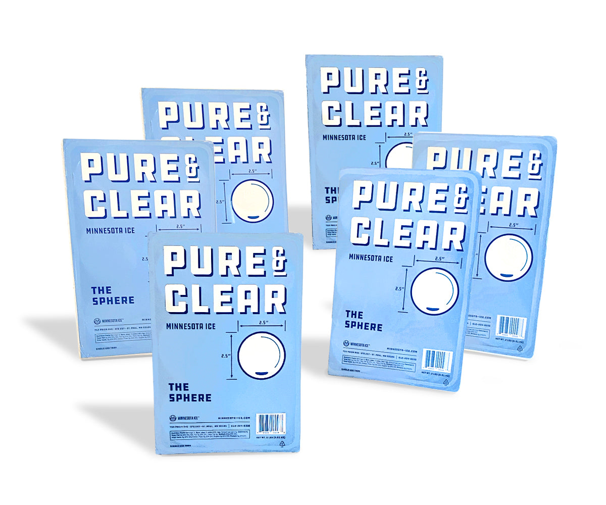 Pure Clean Transparent Cocktail Ice - Pure & Clear™ The Sphere 36 – Minnesota Ice