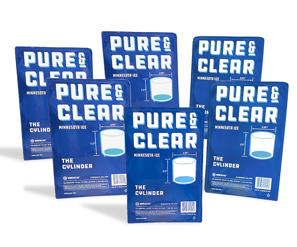 Pure Clean Transparent Cocktail Ice Pure & Clear™ The Cylinder 36 – Minnesota Ice